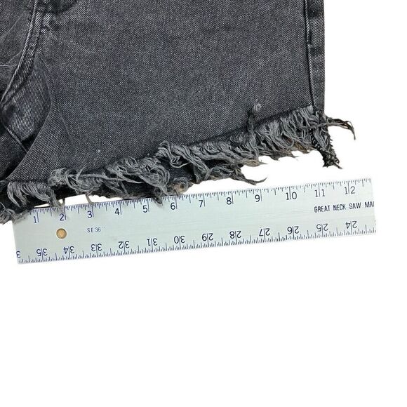 Blank‎ NYC Shorts Women’s 28 Black Cutoff Distressed Denim Dark Wash - Picture 7 of 7